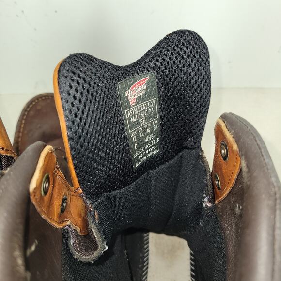 Red Wing Boots Mens Sz 12 D Brown Waterproof Boot Workwear Gorpcore Utility Work - Picture 11 of 16